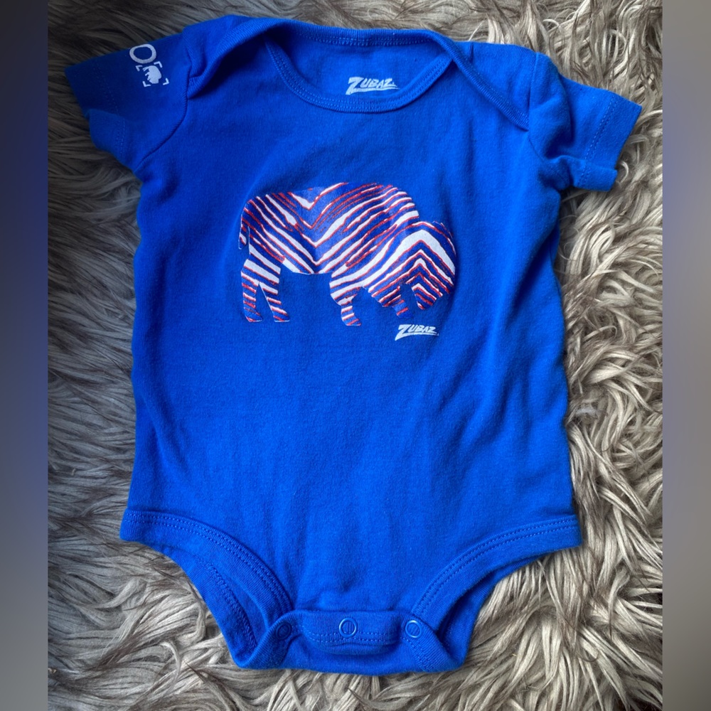 🦬🏈 Buffalo Bills Football Zubaz Baby Onesie